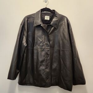 Aritzia Sunday Best Faux Leather Coat